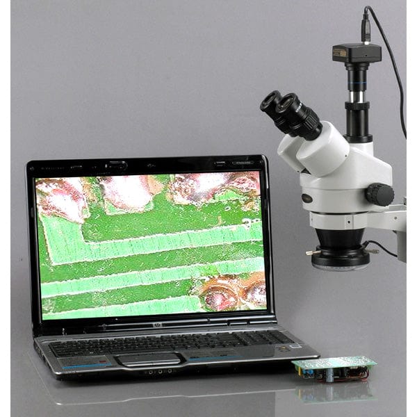 Jewellers and Gemologists 3.5X-90X Trinocular Stereo Microscope