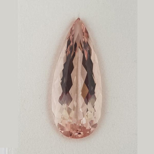 16.4ct Pear Shape Morganite 29x11.9mm - Dynagem 