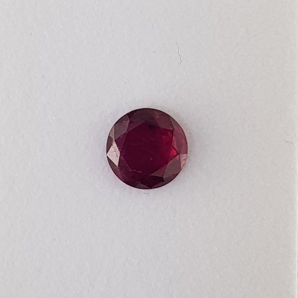 2.18ct Round Faceted Ruby 8mm - Dynagem 