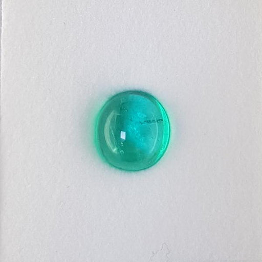 3.74ct Round Cabochon Emerald 9mm - Dynagem 