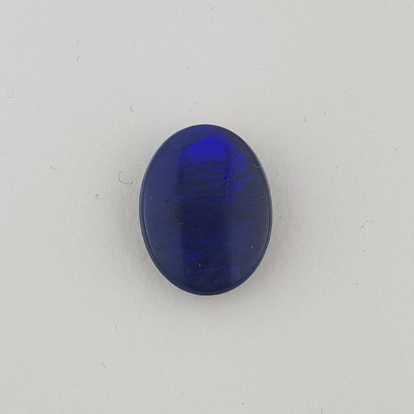 4.59ct Oval Cabochon Black Opal 14x10.8mm - Dynagem 