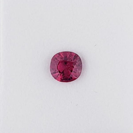 1.55ct Cushion Cut Pinkish Red Spinel 7x6.6mm - Dynagem 