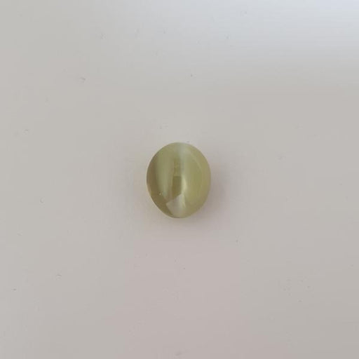 7.34ct Oval Cabochon Cat's Eye Chrysoberyl 10.5x9.1mm - Dynagem 