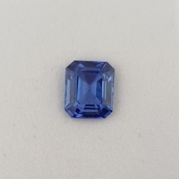 3.69ct Octagon Cut Sapphire Certified Unheated 9.2x7.7mm - Dynagem 