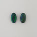 0.80ct Pair of Oval Cabochon Semi-Black Opals 7.6x4.2mm - Dynagem 