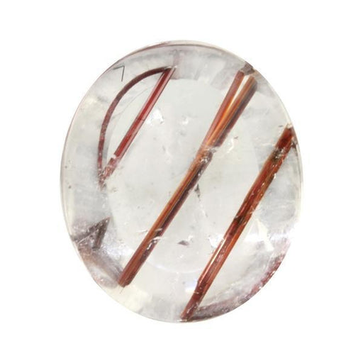 13.59ct Buff-Top Oval Red Rutilated Quartz 20x17mm - Dynagem 