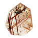 34.22ct Fancy Heptagon Cut Red Rutilated Quartz 37x31mm - Dynagem 