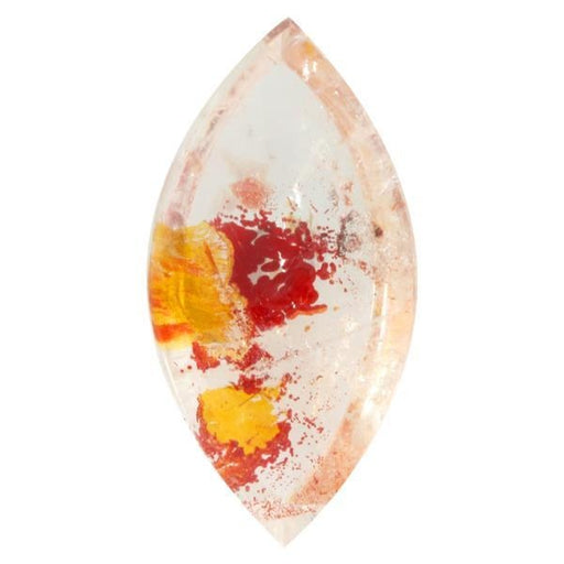 27.94ct Marquise Shape Quartz with Iron Inclusions 32x16mm - Dynagem 