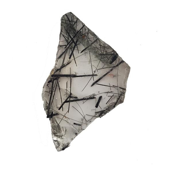 52.02ct Slice of Tourmalinated Quartz 45x27mm - Dynagem 