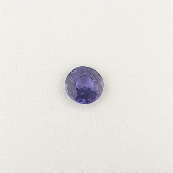 0.70ct Round Faceted Mauve Sapphire 5.2mm - Dynagem 