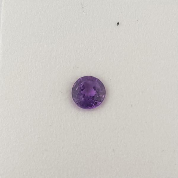 0.44ct Round Faceted Mauve Sapphire 4.4mm - Dynagem 