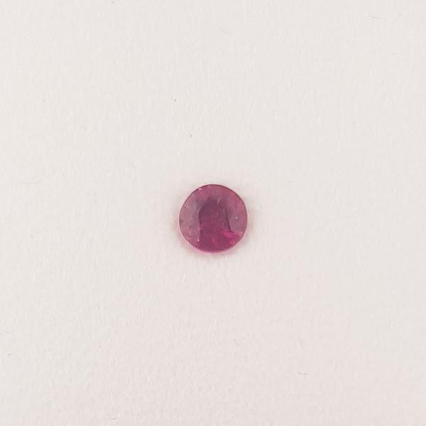 0.21ct Round Faceted Ruby 3.45mm - Dynagem 