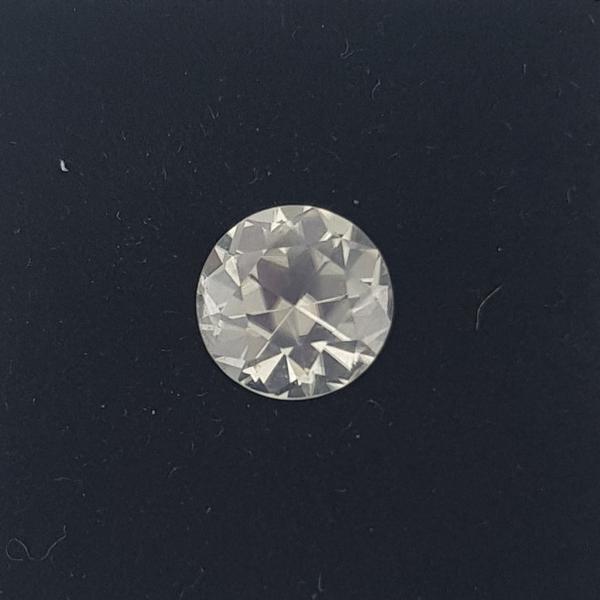 2.38ct Round Faceted White Zircon 7.5mm - Dynagem 