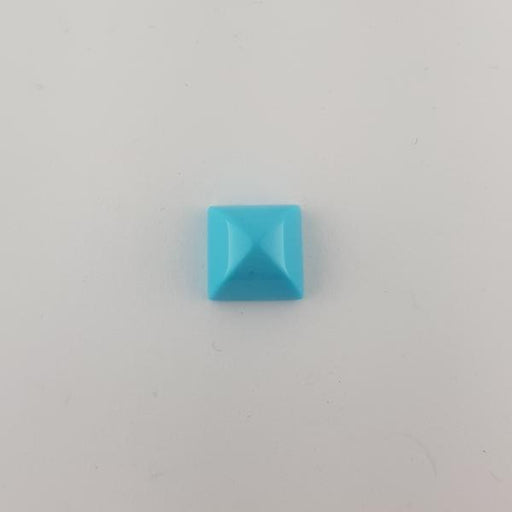 5.98ct Pyramid Cabochon Turquoise 10mm - Dynagem 