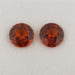 5.78ct Pair of Round Faceted Spessartite Garnets 9mm - Dynagem 