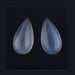 16.58ct Pair of Pear Shape Cabochon Moonstone 19x10mm - Dynagem 