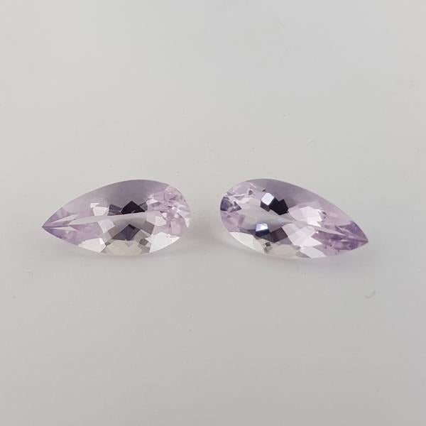 15.22ct Pair of Pear Shape Scapolite 20x10mm - Dynagem 