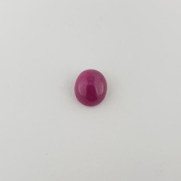 3.16ct Oval Cabochon Ruby 8.5x7.4mm - Dynagem 