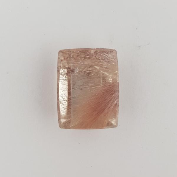 14.59ct Rectangular Red Rutilated Quartz 17.3x13.3mm - Dynagem 