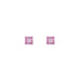 1.00ct Pair of Square Cut Pink Sapphires 4mm - Dynagem 