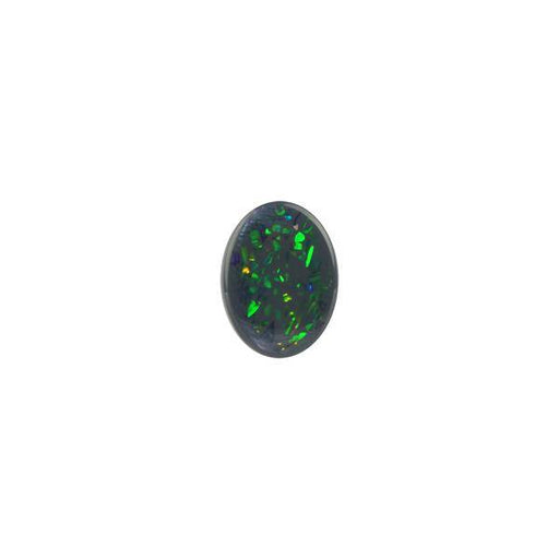 5.13ct Oval Cabochon Black Opal 15.7x77.7mm - Dynagem 