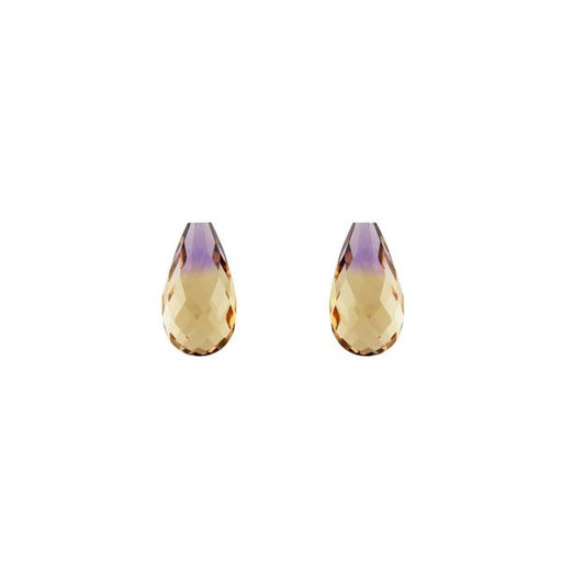 10.90ct Ametrine Briolette Pair 14x7.5mm - Dynagem 