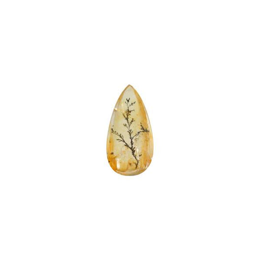 41.74ct Dendritic Quartz Pear 41.4x21.1mm - Dynagem 