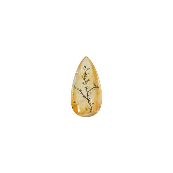41.74ct Dendritic Quartz Pear 41.4x21.1mm - Dynagem 