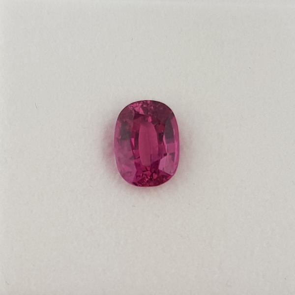 2.21ct Cushion Cut Pink Sapphire Certified Unheated 8.66x6.4mm - Dynagem 