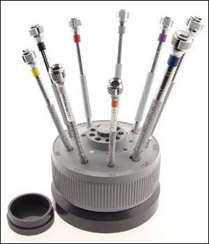Bergeon 5970 9 Piece (Straight) Bergeon on Revolving Stand - Dynagem 