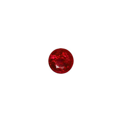 2.01ct Round Ruby Certified of Burmese Origin 6.9mm - Dynagem 