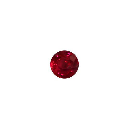 1.12ct Round Ruby Certified of Burmese Origin 5.6mm - Dynagem 