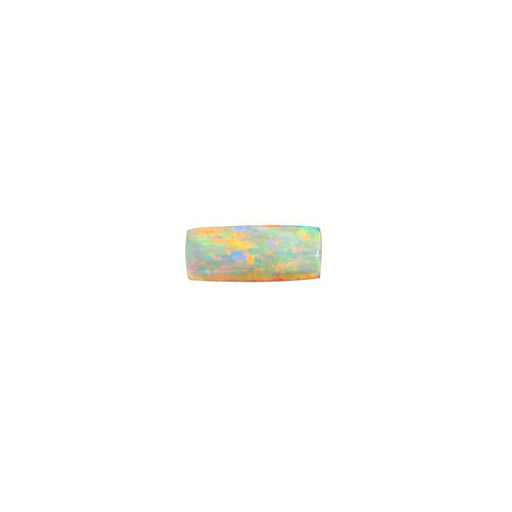 2.92ct Rectangular White Opal 14.5x6.1mm - Dynagem 