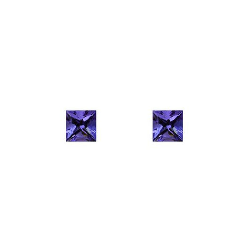 1.30ct Pair of Square Tanzanites 4.7mm - Dynagem 