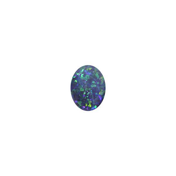 10.69ct Oval Cabochon Black Opal 17x13mm - Dynagem 