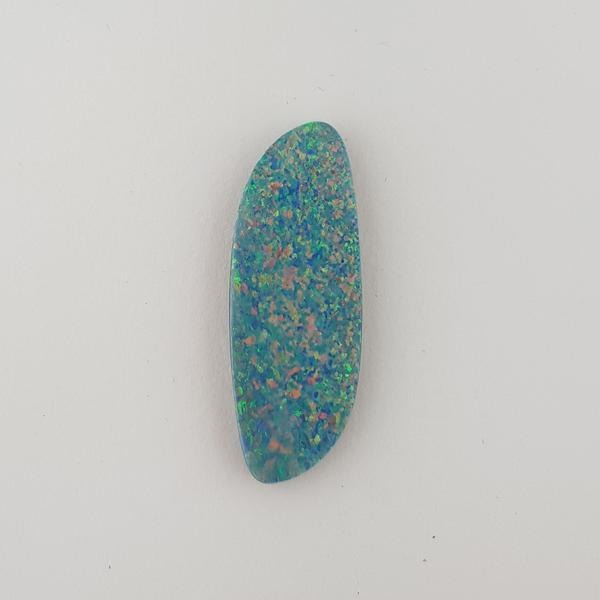 8.38ct Elongated Freeform Opal Doublet 29x11mm - Dynagem 