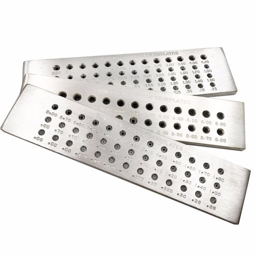 A*F Swiss Draw Plates Tungsten Ø0.26 to 2.80mm 39 Hole