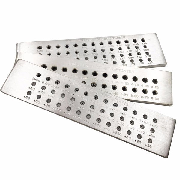 A*F Swiss Draw Plates Tungsten Ø0.26 to 2.80mm 39 Hole