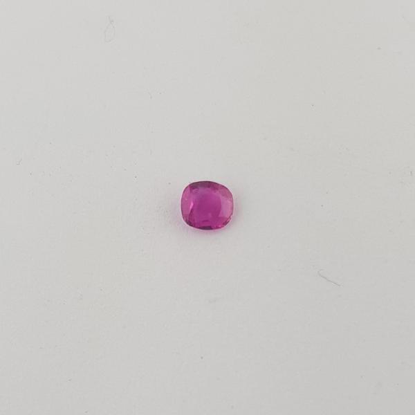 0.29ct Cushion Cut Ruby 4.19x3.81mm - Dynagem 
