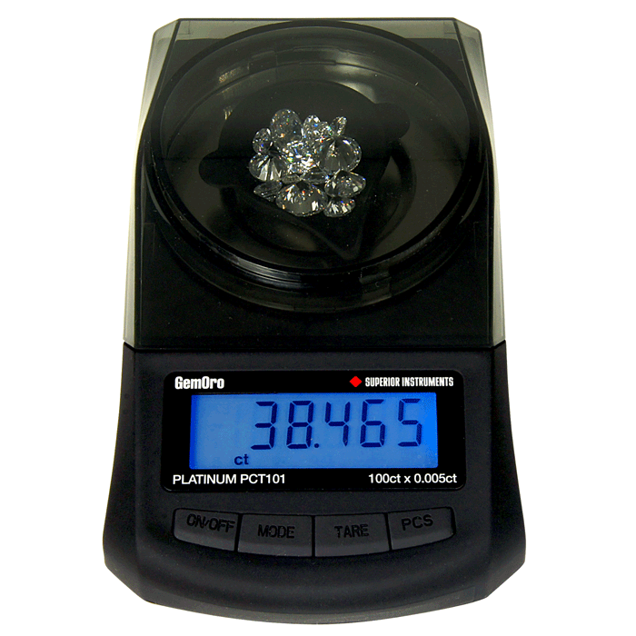 PREMIUM CLASS CARAT SCALE PLATINUM PCT101, 100CT X 0.005CT - Dynagem 