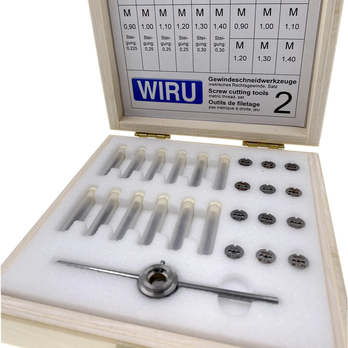 Tap & Die Set Ø0.40mm to Ø1.40mm