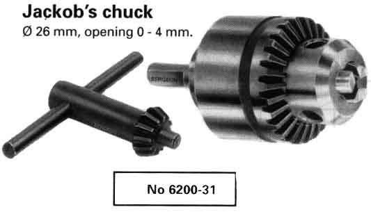 Jacob’s Chuck & Key For Bergeon Bushing Tool
