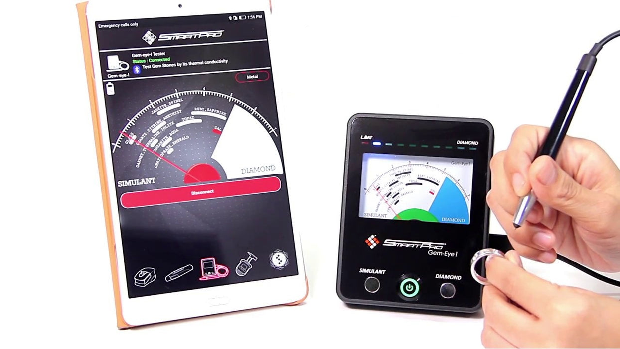 SmartPro Gem Eye 1 Gemstone Tester (Smartphone/Tablet Compatible)