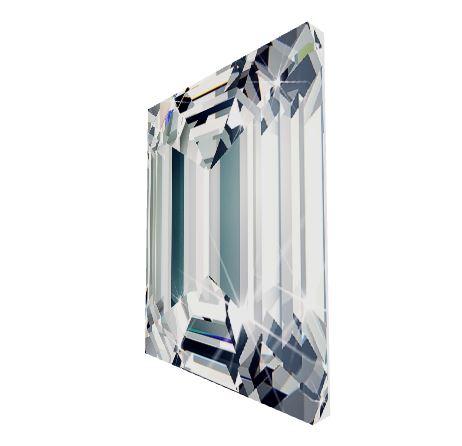 Emerald Cut Diamond Wall Canvas - Dynagem 