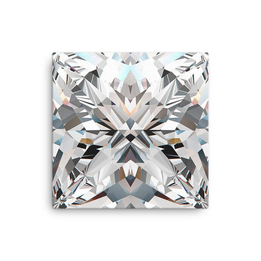 Princess Cut Diamond Wall Canvas - Dynagem 