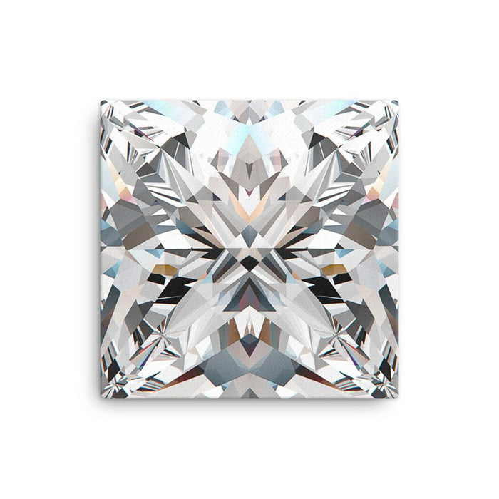 Princess Cut Diamond Wall Canvas - Dynagem 