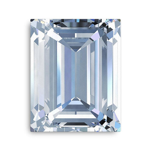 Emerald Cut Diamond Wall Canvas - Dynagem 