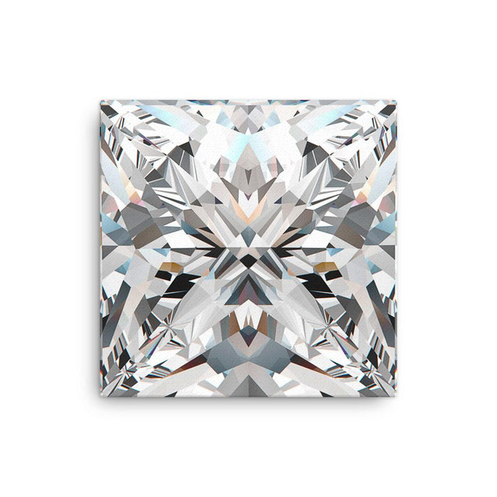 Princess Cut Diamond Wall Canvas - Dynagem 