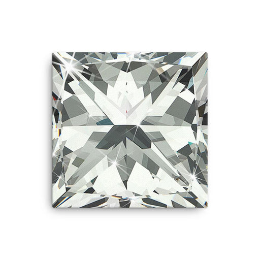 Princess Cut Diamond Wall Canvas - Dynagem 