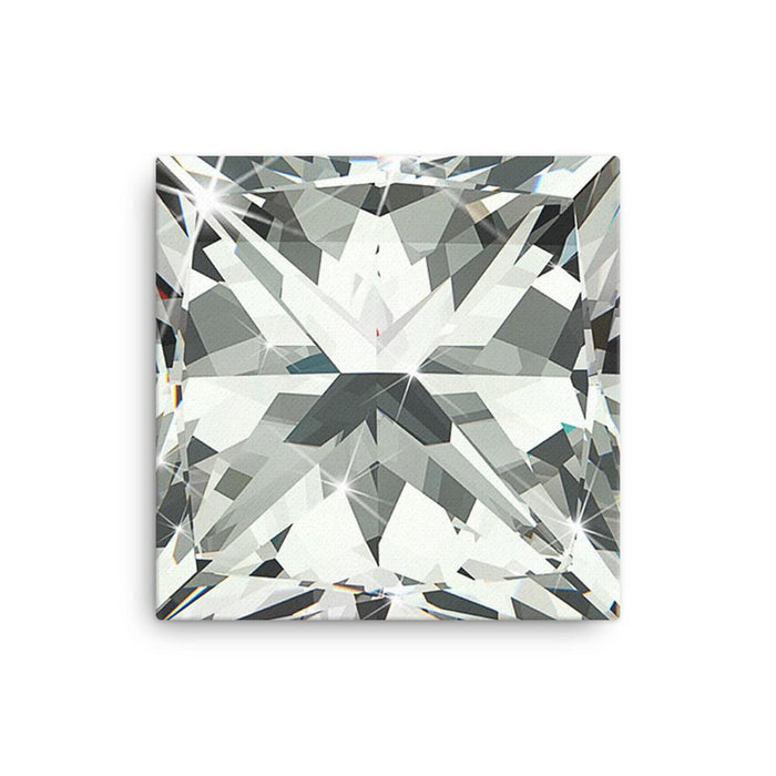 Princess Cut Diamond Wall Canvas - Dynagem 